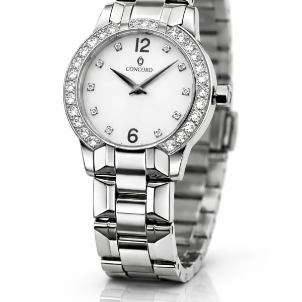 Ρολόι Concord με Μπριγιάν Stainless Steel