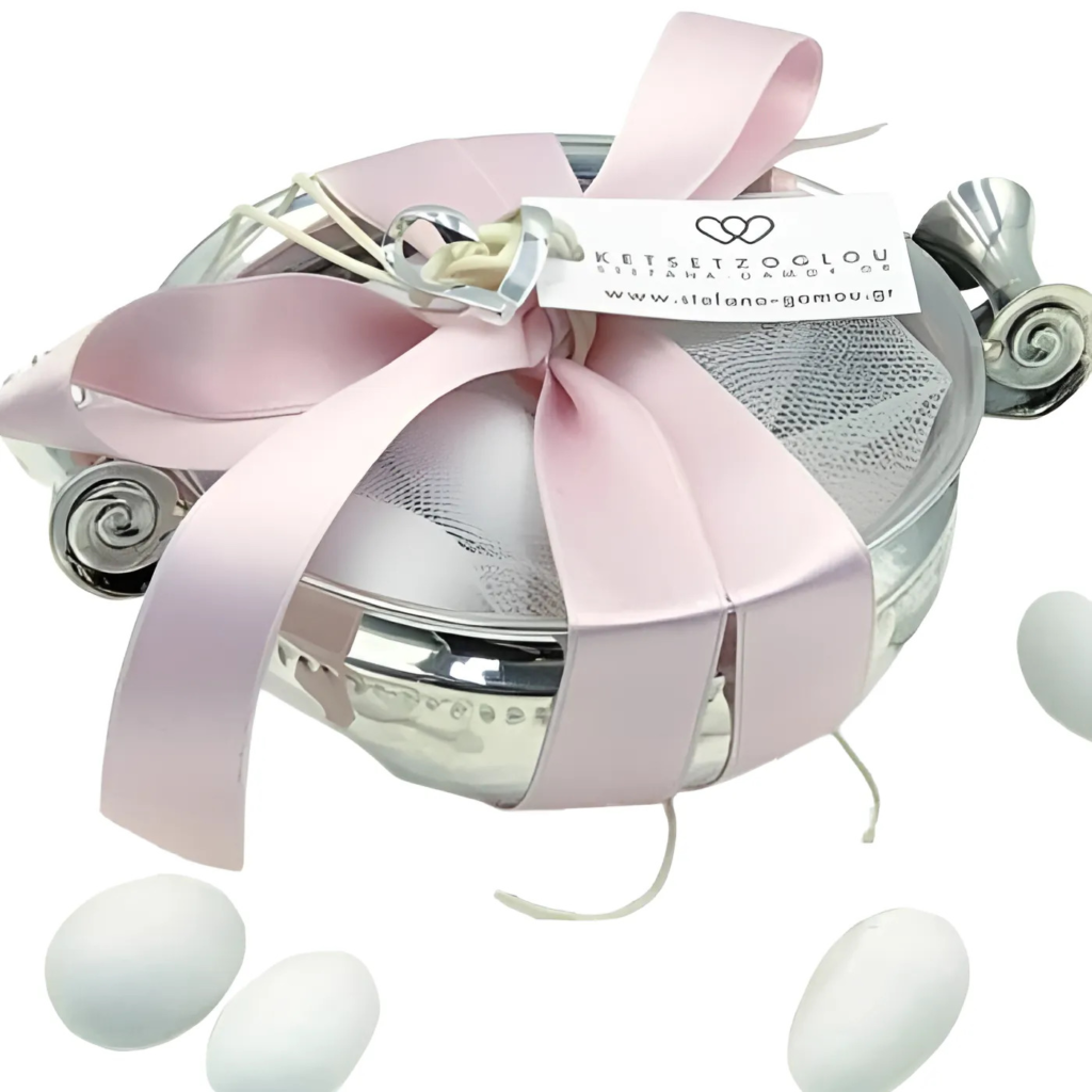 Bridal μπομπονιέρα ασημένια γάμου