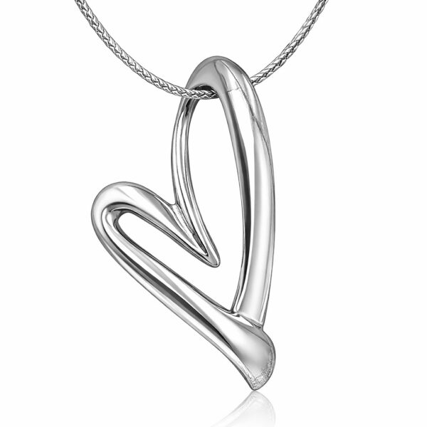 Καρδιά μενταγιόν επιχρυσωμένο με καδένα