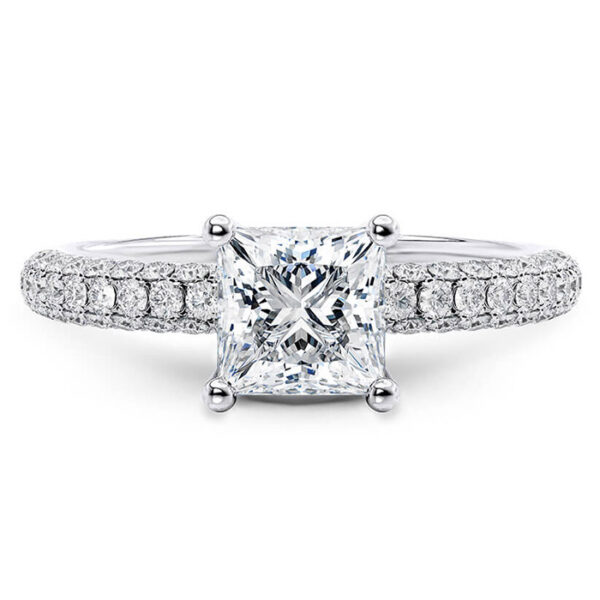 Μονόπετρο μπριγιάν Princess Cut