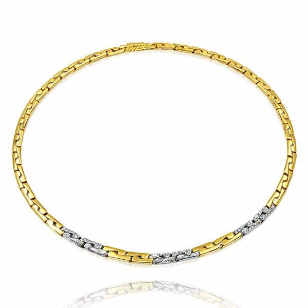 Κολιέ χειροποίητο με διαμάντια κ18 – Athens Diamond Necklaces