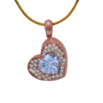 Κολιέ καρδιά με zircon - Eshop online Ketsetzoglou.gr