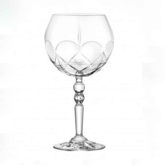 Ποτήρι κρυστάλλινο κρασιού με σχέδιο