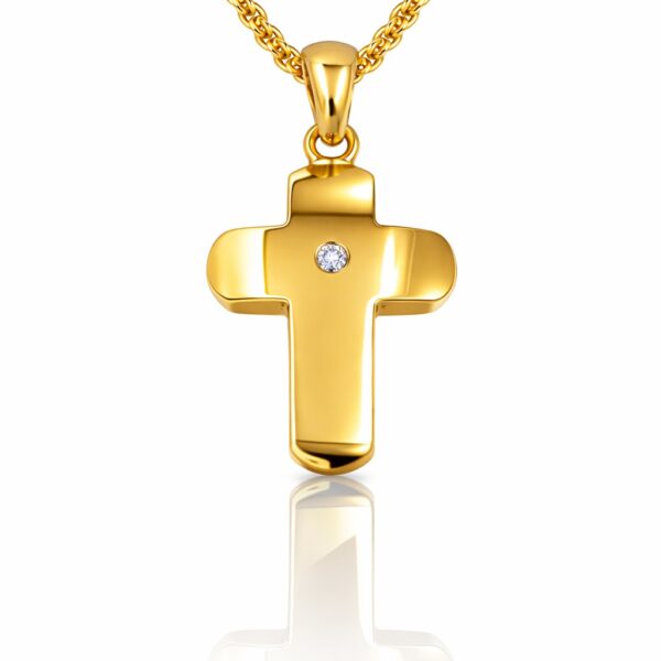 Σταυρός Βάπτισης με Natural Diamonds Σταυρός Βάπτισης με Natural Diamonds