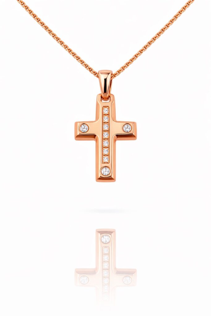 Χρυσός Σταυρός Diamonds Κ18