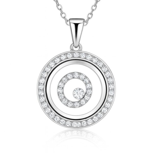 Ασημένιο κρεμαστό με zircon swarovski