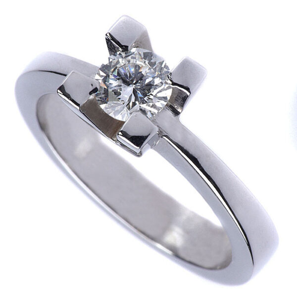 Μονόπετρο κόσμημα δαχτυλίδι με διαμάντι - Kosmima-rologia.gr