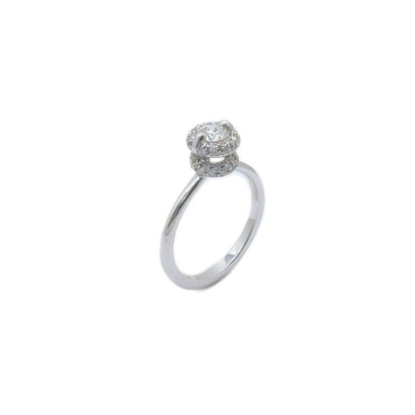 Μονόπετρο δαχτυλίδι με διαμάντια - Eshop Ketsetzoglou.gr