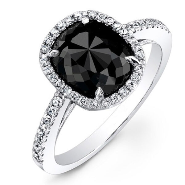 Δαχτυλίδι με διαμάντι μαύρο