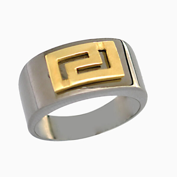 Δαχτυλίδι ξεχωριστό & πανέμορφο σε σχέδιο γκρέκα - Ketsetzoglou