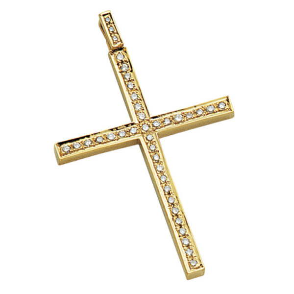 Μπριγιάν σταυρός με υπέροχη αισθητική- Ketsetzoglou Jewelry