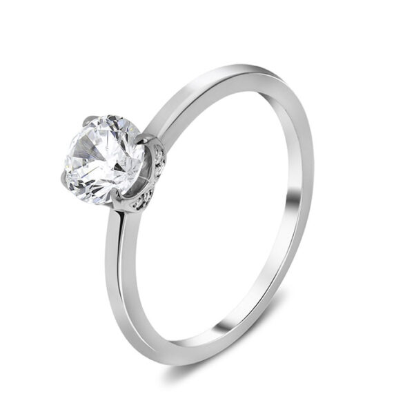 Μονόπετρο Κ18 δαχτυλίδι με διαμάντια - Ketsetzoglou.gr