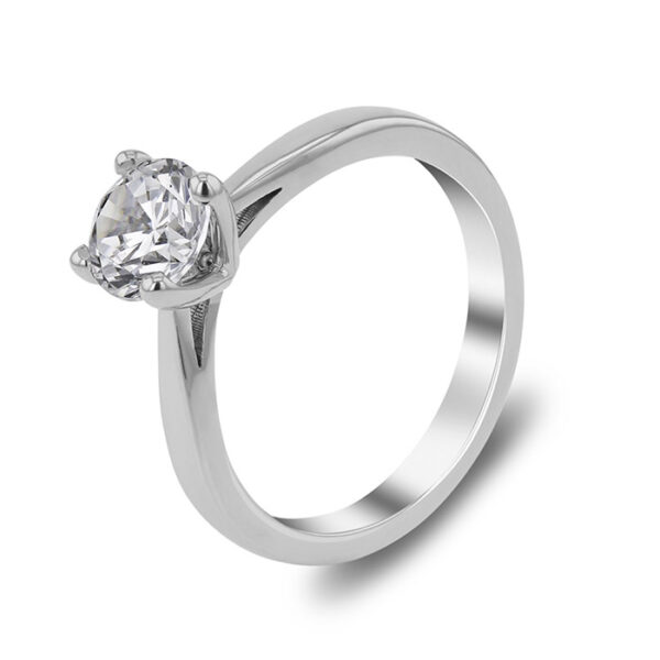 Μονόπετρο δαχτυλίδι με διαμάντι χειροποίητο - Ketsetzoglou.gr