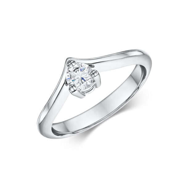 Μονόπετρο δαχτυλίδι 18 καρατίων - Best Engagement Rings