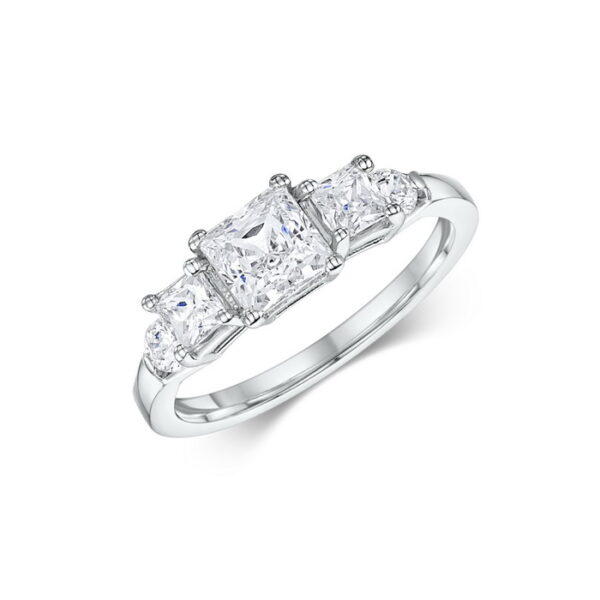 Μονόπετρο δαχτυλίδι με διαμάντια Κ18 - Ketsetzoglou Jewelry