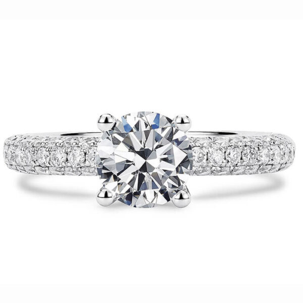 Μονόπετρο δαχτυλίδι λευκόχρυσο για πρόταση γάμου - Ketsetzoglou.gr 