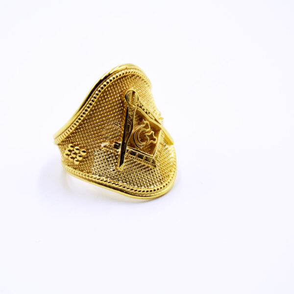 μασονικά δαχτυλίδια χειροποίητα σε χρυσό
