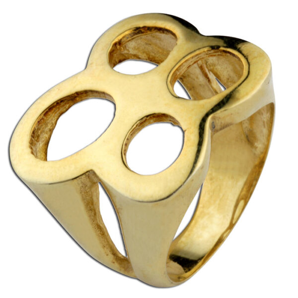 Δαχτυλίδι κίτρινο χρυσό χειροποίητο σε Κ14 καράτια χρυσό