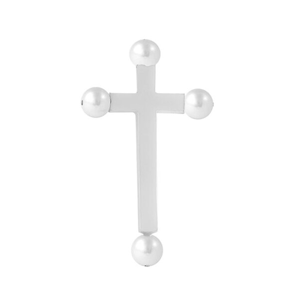 Σταυρός βάπτισης λευκόχρυσo με μαργαριτάρι-2103216185