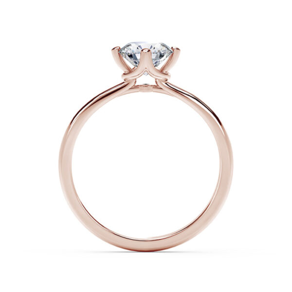 Μονόπετρα δαχτυλίδια μπριγιάν σε ροζ χρυσό για πρόταση γάμου