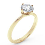 Μονόπετρα δαχτυλίδια Ketsetzoglou σε κίτρινο χρυσό για πρόταση γάμου