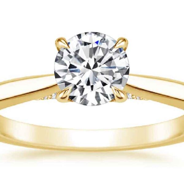 Δαχτυλίδι με διαμάντια κίτρινο χρυσό