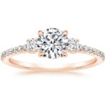 Δαχτυλίδια γάμου με διαμάντια ροζ χρυσό - Online shop Ketsetzoglou.gr