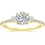 Δαχτυλίδια γάμου με διαμάντια κίτρινο χρυσό