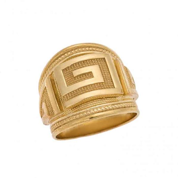 Δαχτυλίδι από ασήμι με σύμβολο Μαίανδρος