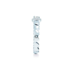 Μονόπετρο δαχτυλίδι λευκόχρυσο με τετράγωνο διαμάντι - Ketsetzoglou.gr