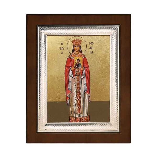 Εικόνα ασημένια Αγία Θεοδώρα - 2103216185 - Ketsetzoglou.gr