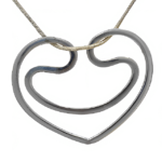 Ασημένια κοσμήματα σε σχέδιο καρδιά - Ketsetzoglou.gr