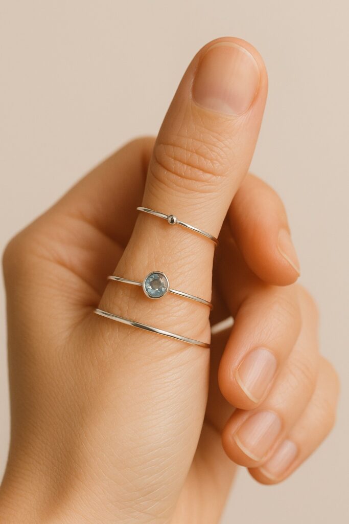 Chic Minimal Silver Ring